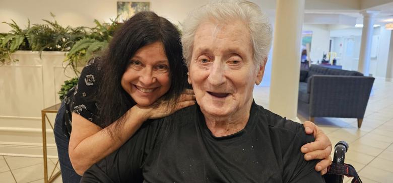 Lew Kreinberg with longtime colleague and friend Jane Ramsey shortly before he passed away at age 87. Photo courtesy Jane Ramsey